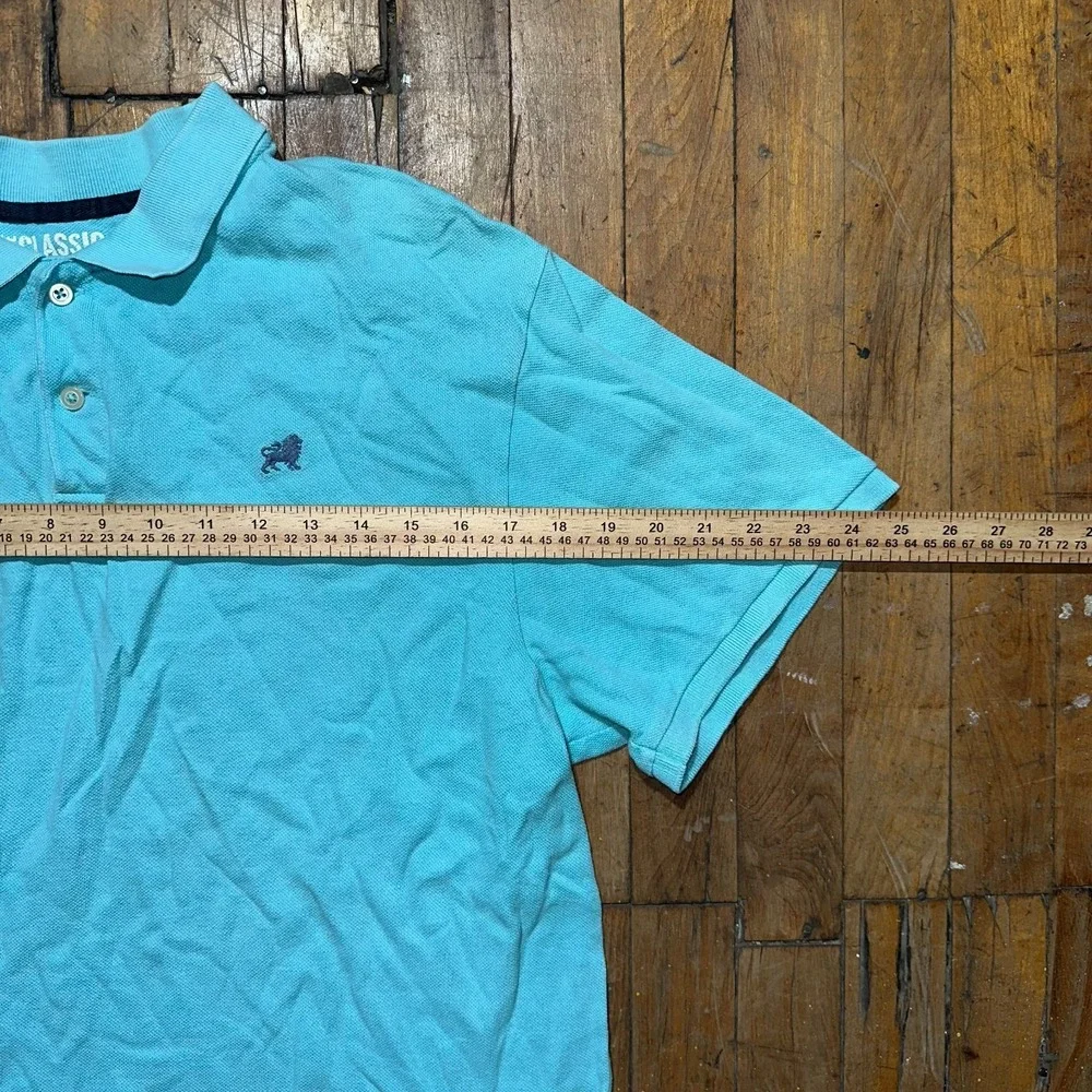 Old Navy Polo Shirt‎ Boys XL Blue Regular Fit Short Sleeve Logo Golf Performance
